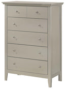 Hammond 5-Drawers Chest, Silver Champagne