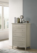 Hammond 5-Drawers Chest, Silver Champagne