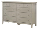 Hammond 8-Drawers Dresser, Silver Champagne