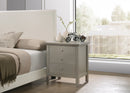 Hammond 3-Drawers Nightstand, Silver Champagne