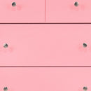 Hammond 5-Drawers Chest, Pink