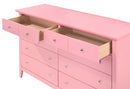 Hammond 8-Drawers Dresser, Pink