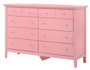 Hammond 8-Drawers Dresser, Pink