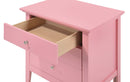 Hammond 3-Drawers Nightstand, Pink