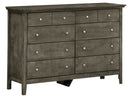 Hammond 8-Drawers Dresser, Gray