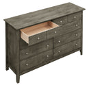 Hammond 8-Drawers Dresser, Gray
