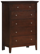 Hammond 5-Drawers Chest, Cappuccino
