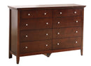 Hammond 8-Drawers Dresser, Cappuccino