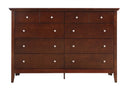 Hammond 8-Drawers Dresser, Cappuccino