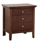 Hammond 3-Drawers Nightstand, Cappuccino