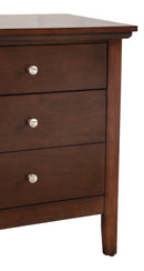 Hammond 3-Drawers Nightstand, Cappuccino