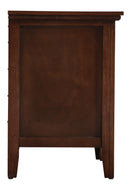 Hammond 3-Drawers Nightstand, Cappuccino