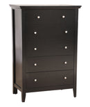 Hammond 5-Drawers Chest, Black