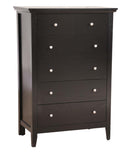 Hammond 5-Drawers Chest, Black