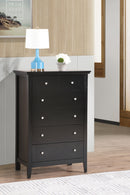 Hammond 5-Drawers Chest, Black