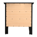 Hammond 3-Drawers Nightstand, Black