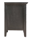 Hammond 3-Drawers Nightstand, Black