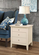 Hammond 3-Drawers Nightstand, Beige