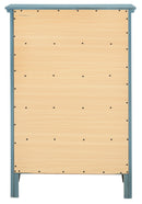 Hammond 5-Drawers Chest, Teal