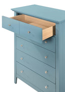 Hammond 5-Drawers Chest, Teal
