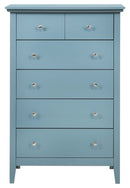 Hammond 5-Drawers Chest, Teal