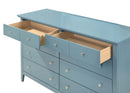 Hammond 8-Drawers Dresser, Teal