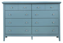 Hammond 8-Drawers Dresser, Teal