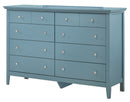 Hammond 8-Drawers Dresser, Teal