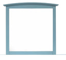 Hammond 37"L x 35"H Mirror, Teal