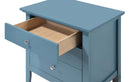 Hammond 3-Drawers Nightstand, Teal