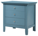 Hammond 3-Drawers Nightstand, Teal