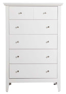 Hammond 5-Drawers Chest, White
