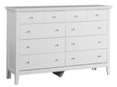 Hammond 8-Drawers Dresser, White