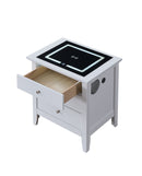 Hammond 3-Drawers Nightstand, White