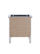 Hammond USB 3-Drawers Nightstand, White