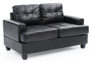 Sandridge 58in Loveseat, Black