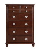 Summit 5-Drawers Chest, Cappuccino