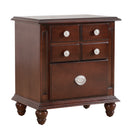 Summit 2-Drawers Nightstand, Cappuccino