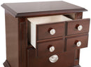 Summit 2-Drawers Nightstand, Cappuccino