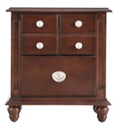 Summit 2-Drawers Nightstand, Cappuccino