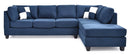 Malone  Sectional, Navy Blue