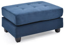 Malone Ottoman, Navy Blue