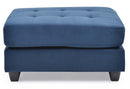 Malone  Ottoman, Navy Blue