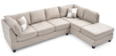 Malone  Sectional, Vanilla