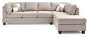 Malone  Sectional, Vanilla