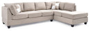 Malone  Sectional, Vanilla