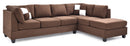 Malone Sectional, Chocolate