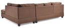 Malone  Sectional, Chocolate
