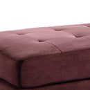 Malone  Ottoman, Chocolate