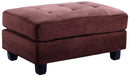Malone  Ottoman, Chocolate